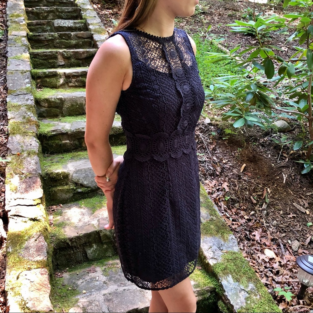 Gorgeous Navy Lace Dress w/ Liner